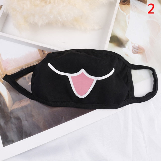 1PCS Cotton Dustproof Mouth Face Mask Anime Cartoon Kpop Lucky Bear Women Men Muffle Face Mouth Masks - faisal Brainx AC