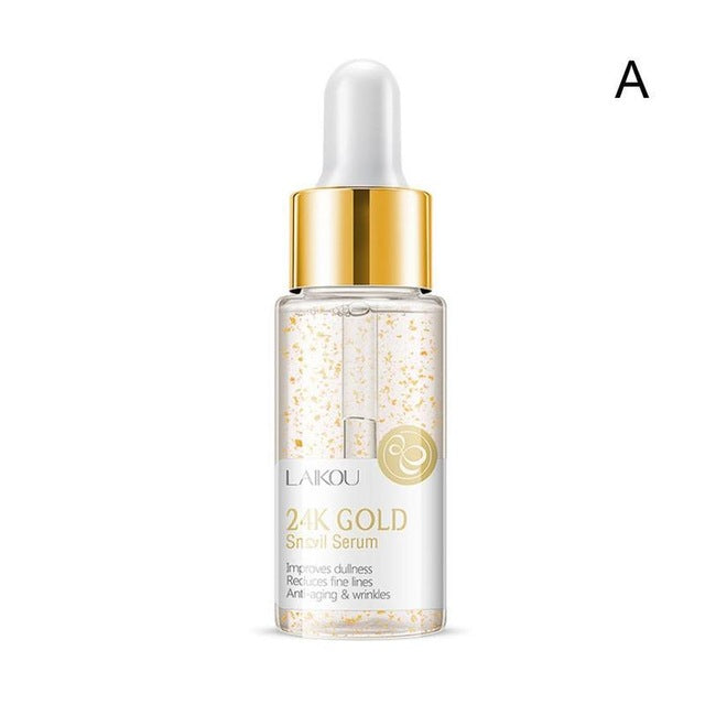 15ml Gold Snail & Vitamin C Whitening Serum Japan Sakura Hyaluronic Acid skin Care Face Serum - faisal Brainx AC