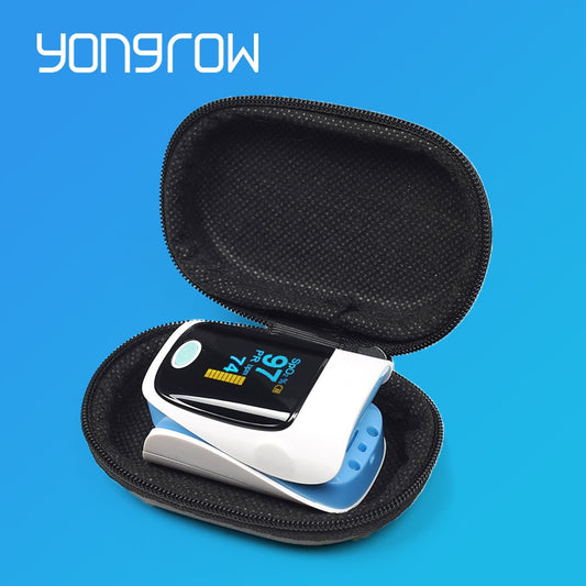Yongrow Medical Household Digital Fingertip pulse Oximeter Blood Oxygen Saturation Meter Finger SPO2 PR Monitor health Care CE - faisal Brainx AC
