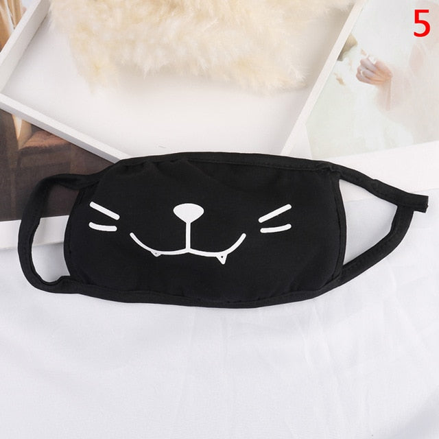 1PCS Cotton Dustproof Mouth Face Mask Anime Cartoon Kpop Lucky Bear Women Men Muffle Face Mouth Masks - faisal Brainx AC