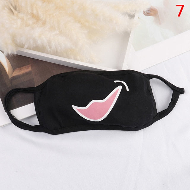 1PCS Cotton Dustproof Mouth Face Mask Anime Cartoon Kpop Lucky Bear Women Men Muffle Face Mouth Masks - faisal Brainx AC