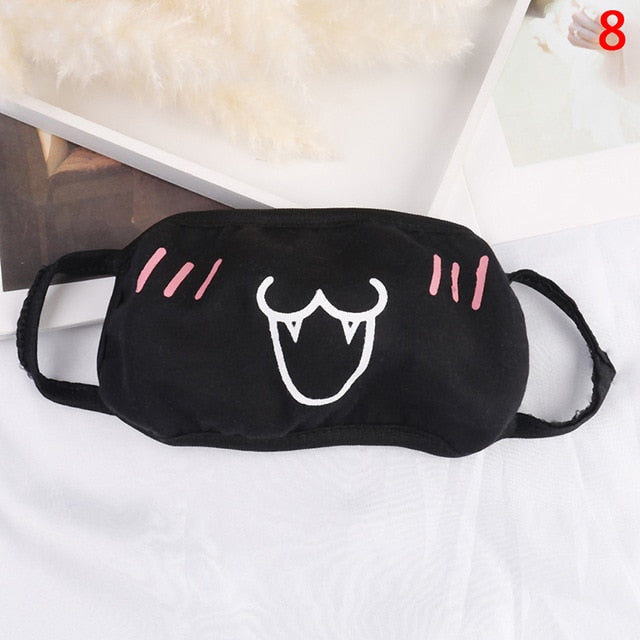 1PCS Cotton Dustproof Mouth Face Mask Anime Cartoon Kpop Lucky Bear Women Men Muffle Face Mouth Masks - faisal Brainx AC