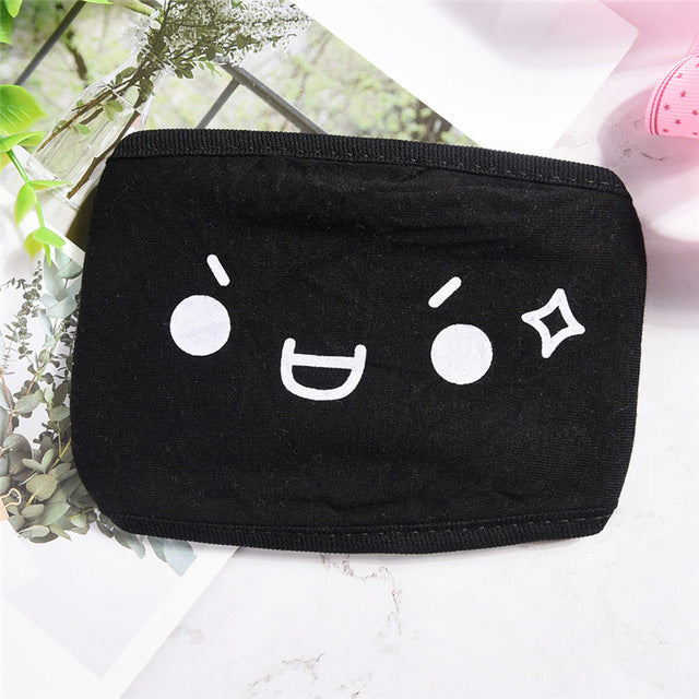 1PCS Cotton Dustproof Mouth Face Mask Anime Cartoon Kpop Lucky Bear Women Men Muffle Face Mouth Masks - faisal Brainx AC