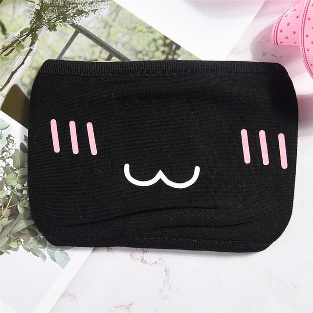 1PCS Cotton Dustproof Mouth Face Mask Anime Cartoon Kpop Lucky Bear Women Men Muffle Face Mouth Masks - faisal Brainx AC