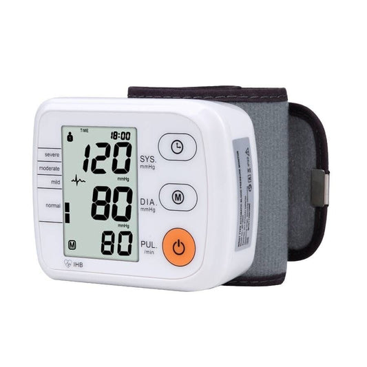 Wrist Blood Pressure Monitor Automatic Digital Tonometer Meter for Measuring Blood Pressure And Pulse Rate - faisal Brainx AC